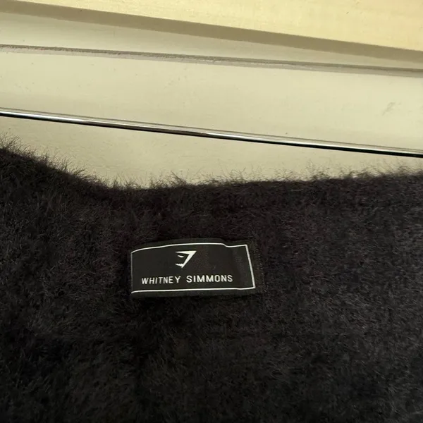 Gymshark x Whitney Simmons Women’s Medium Black Fuzzy Shorts - Image 4