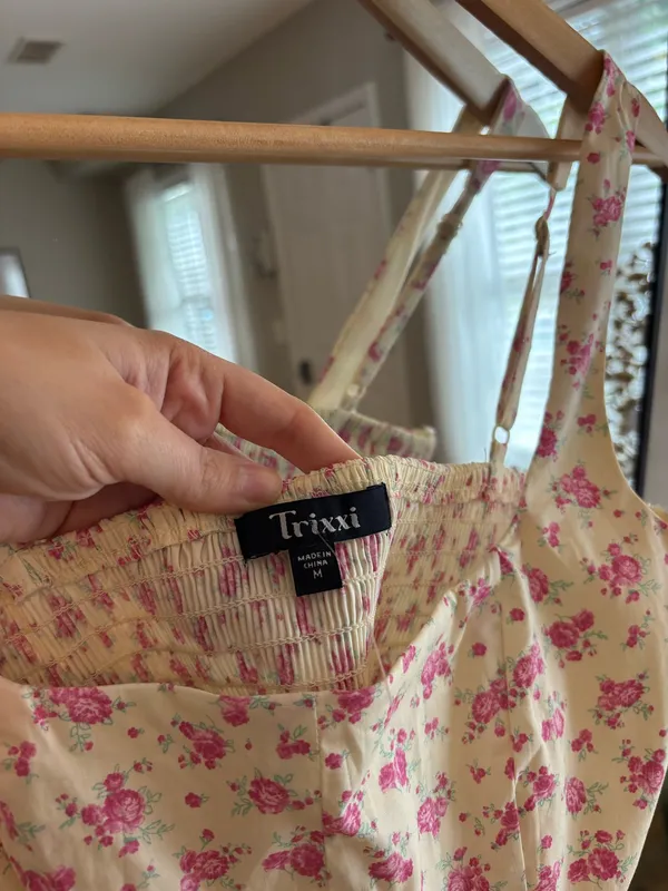 Floral mini dress Pink Size M - Image 3