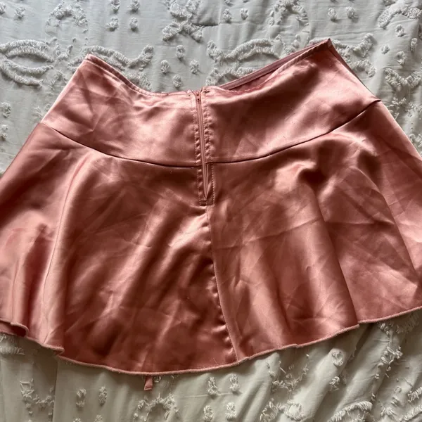 Windsor M PINK TIE ZIP SILK SKIRT - Image 5