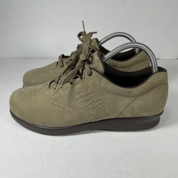 SAS Mephisto Free Time Women's Shoes Size 8 M Taupe Nubuck Leather Walking - Image 2