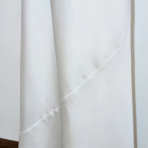 Lulus White Satin Draped Neck Sleeveless Dress Size Small NWT - Image 6