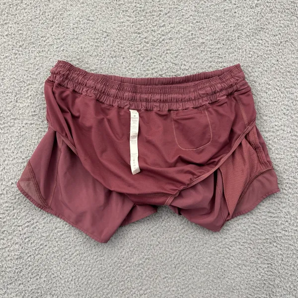 Lululemon Hotty Hot Shorts Low Rise 4" So Merlot Athletic Athleisure Women's 10 - Image 5
