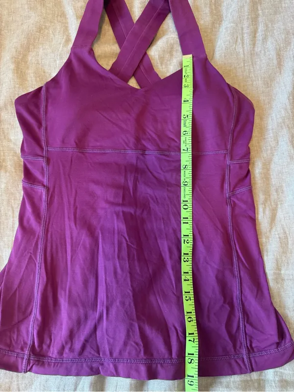 Lululemon Purple Workout Tank Top - Image 8