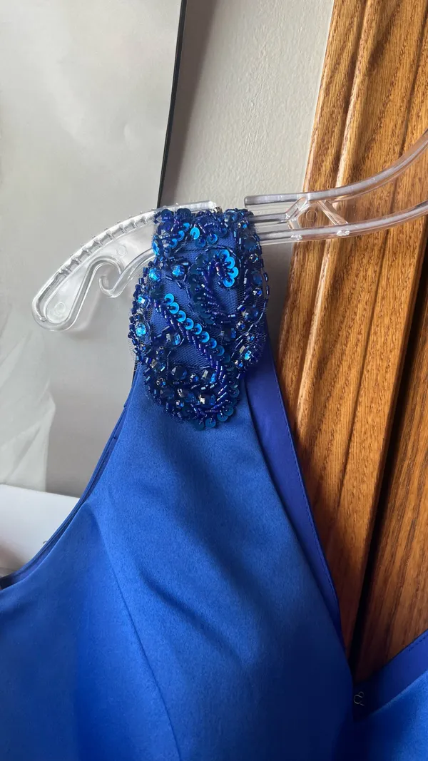Rachel Allen Homecoming Dress Blue - Image 3