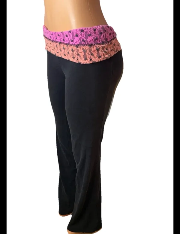 Vs pink flare fold over leggings - Image 3