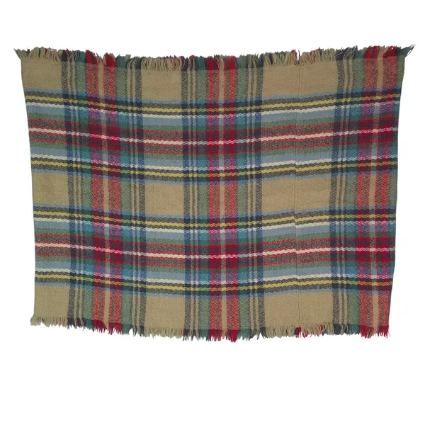 Simply Southern Blanket Scarf Womens Tan Plaid Fringed‎ Oversized Wrap - Image 2