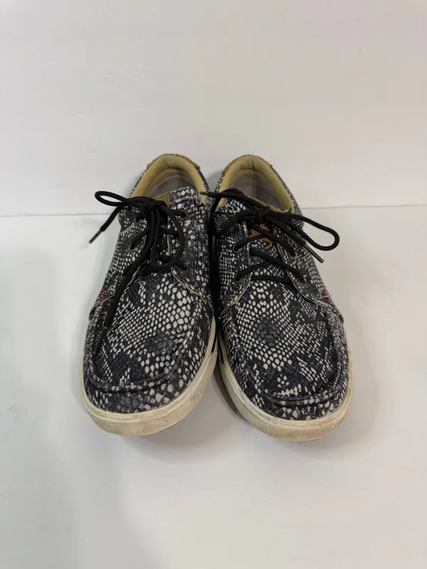 Twisted X Women's Black & White Snake-Print Low-Top Sneakers - Image 2