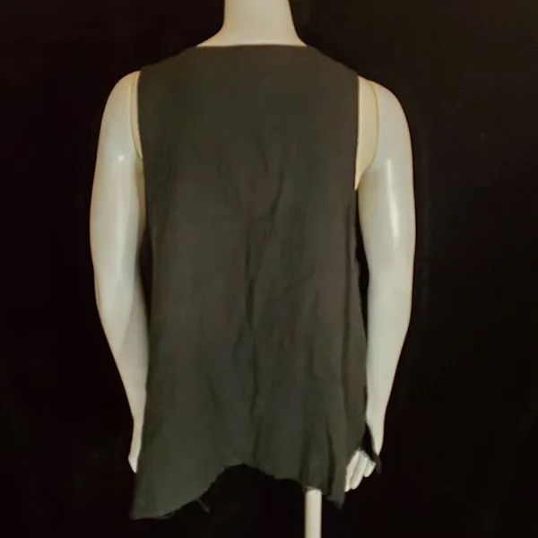 Revolve ROI Black Lace-Up Tank Top (M) - Image 5
