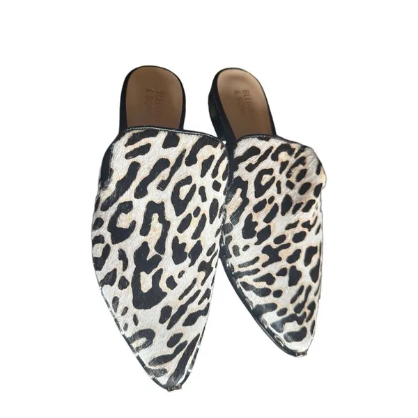 Bleecker and Bond "Simone" calf hair‎ mule leopard/animal print Sz 6.5 - Image 7
