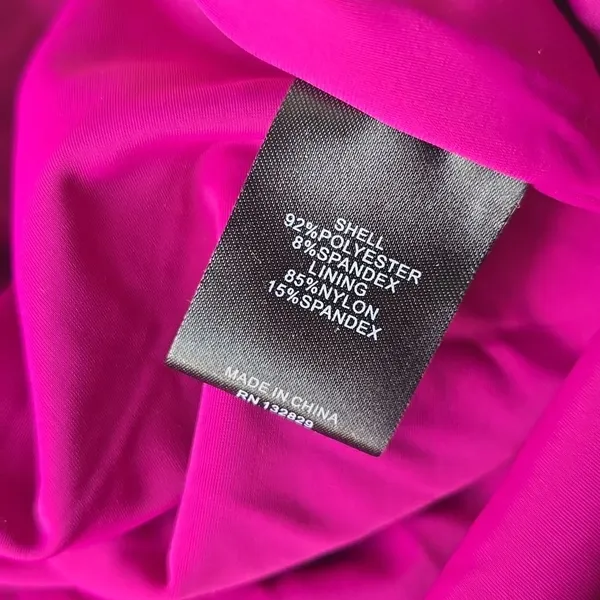 NBD‎ NWT Revolve - Shana Dress Magenta Velvet Low Cut Side Slit Women's Small - Image 7