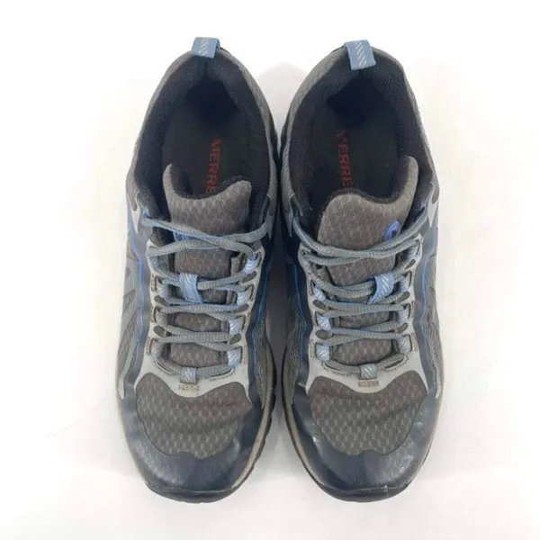 Merrell Women's Siren Edge Vibram Hiking Trail Sneakers Shoes Gray Blue Size‎ 8 - Image 6