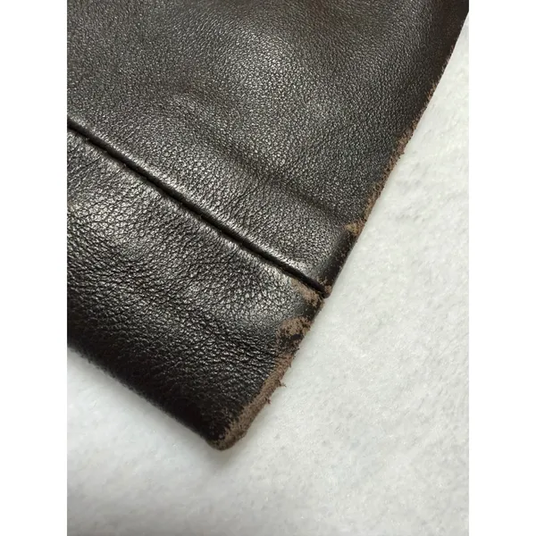 Via Spiga Leather Jacket Women Small Brown Belted Grommet Trench Coat - Image 7