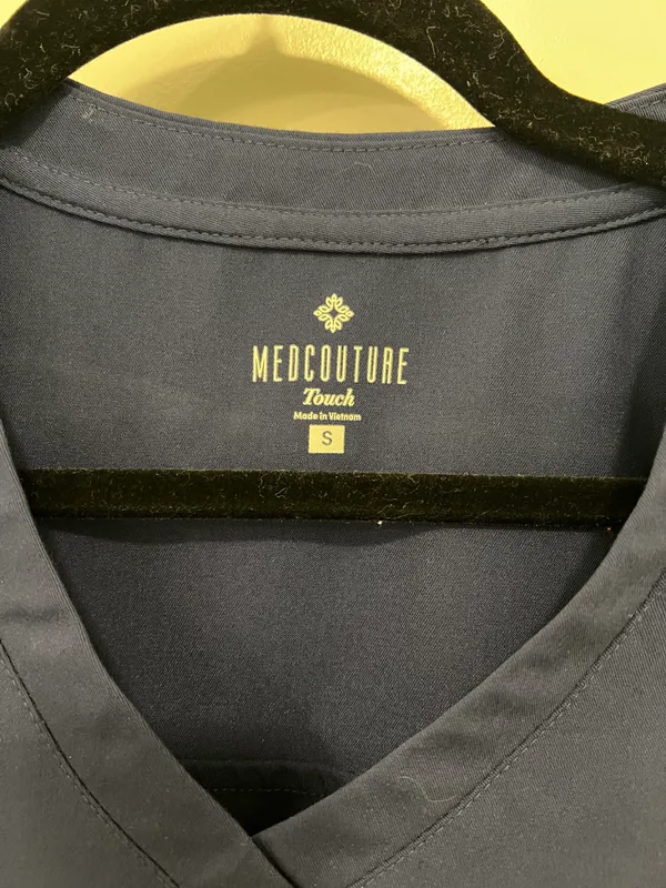 Med couture Blue Scrub Top - Image 3