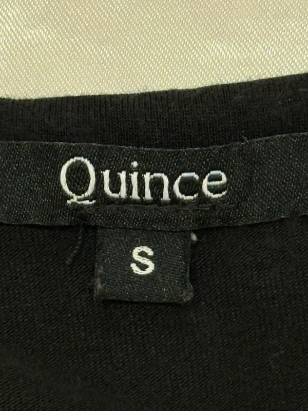 Quince Tencel Tank Maxi Dress Small Black Slit Minimal Vacation Classic Chic - Image 8