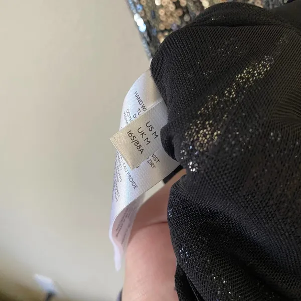 Urban Outfitters Silver Sequins Mini Dress Bodycon Spaghetti Strap Sz M NWT - Image 10
