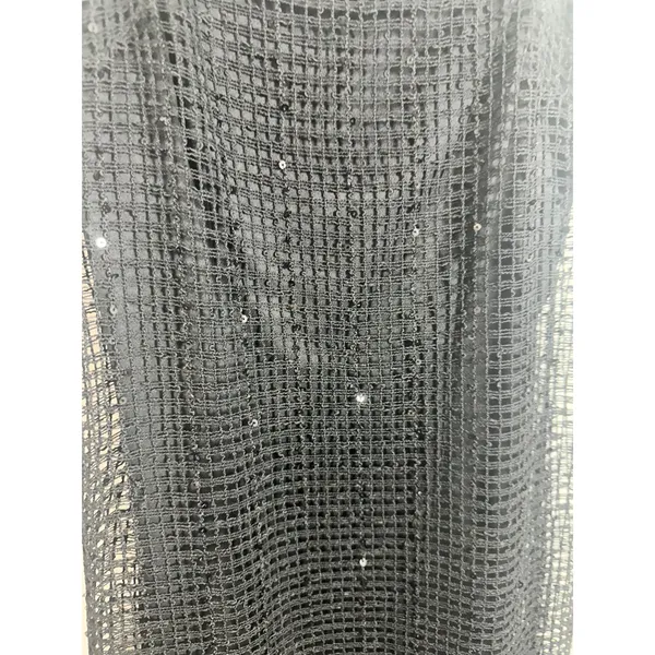Vintage Joseph Ribkoff Black Sequin Mesh Lace Trim‎ Sheath Dress 40362 Womens 6 - Image 4