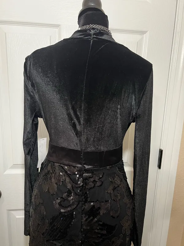 Venus Sexy black evening wedding guest dress - Image 4