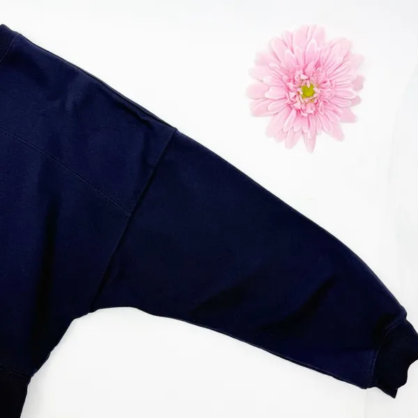 Gola X Anthropologie Pass Back Sweatshirt The Summit Navy Blue Patch Logo Crew - Image 7