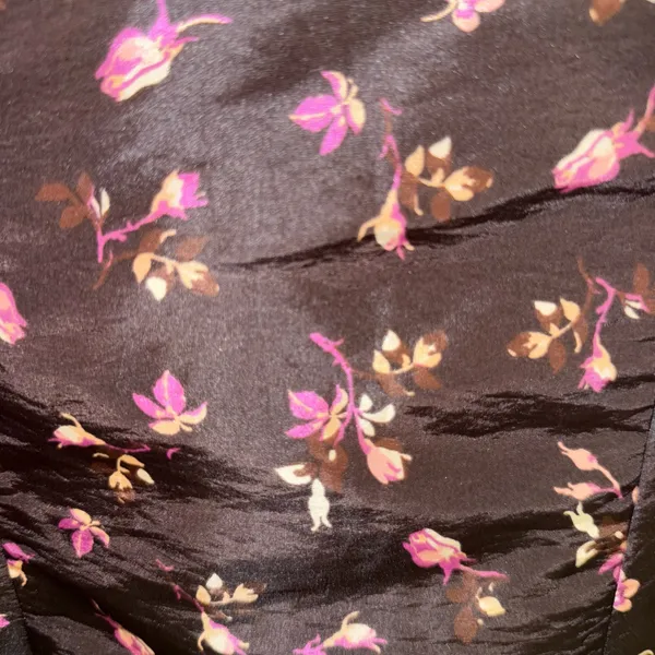 NWT $158 Anthropologie x Maeve Black Floral Puff-Sleeve Mini Dress w/ Pockets XS - Image 14