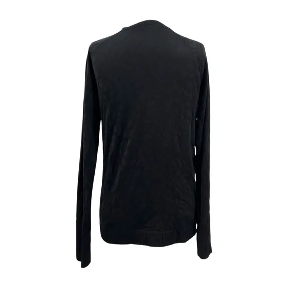 Lululemon Rest Less Pullover Long Sleeve Textured‎ Black Size 10 - Image 7