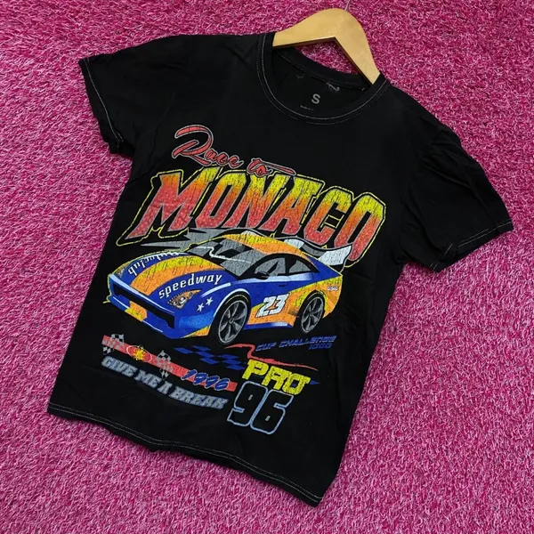 Race to Monaco Pro 96 Cup Challenge 1000 Racing Car Tee Small - Image 3