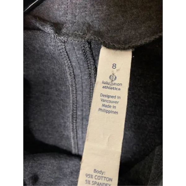 Lululemon Grey Cowl Neck Sweatshirt women's size 8 - Image 3