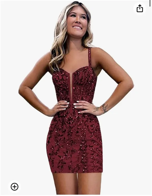 Burgundy Amazon Dress - Image 3