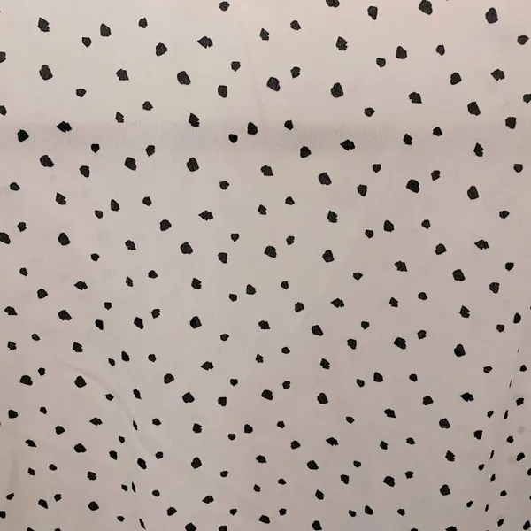 LUSH Abstract Polka Dot Tie Sleeve Sheer V-Neck Blouse - Image 6