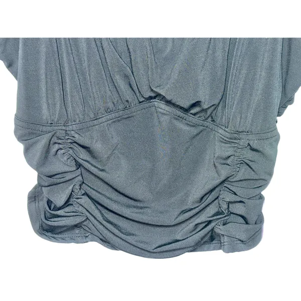 Abercrombie & Fitch Soft AF Black Ruched Camisole Crop Top Tank Top Size Size L - Image 4