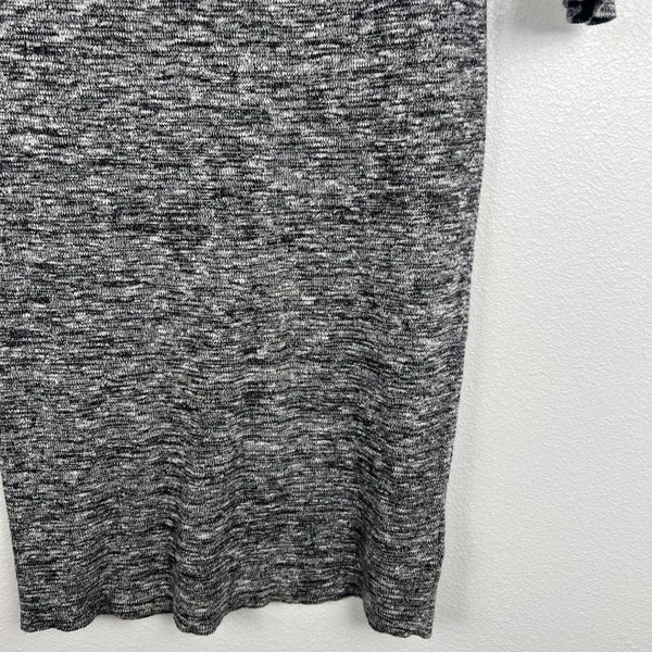 Anthropologie Moth Gray Marbled‎ Knit Cowl Neck Long Sleeve Sweater Dress Small - Image 3
