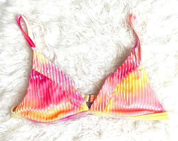 Dippin' Daisy’s Carnival Top, Ombré Velour Bikini, Ribbed Tie Dye, NWT, Size M - Image 4