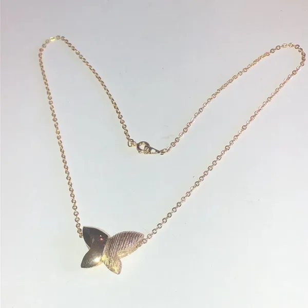 Artistry Brand Gold Tone Chunky Butterfly Pendant Boho Necklace - Image 5