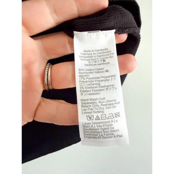 J.Crew | NWT Tie-Front Short-Sleeve Sweater Top Black | Sz S - Image 7