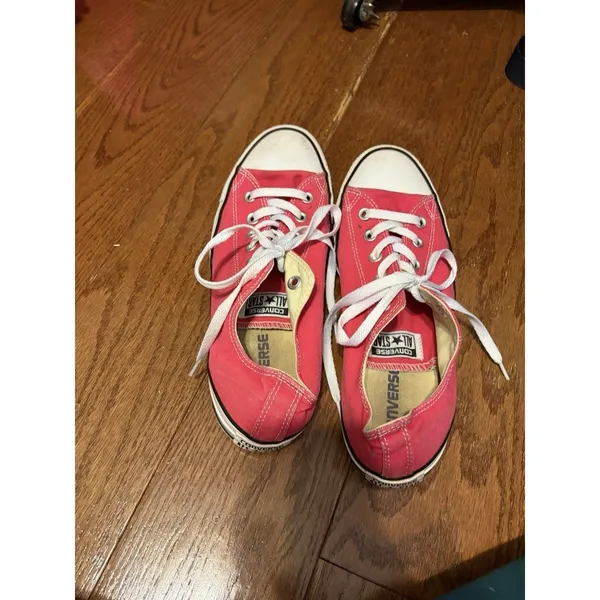 Converse Chuck Taylor All Star Low‎ Top Pink Canvas Sneakers Women US 8 - Image 3