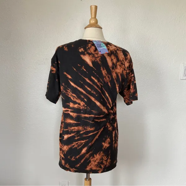 Comfort Wash Black Graphic Covid T-Shirt - Image 3