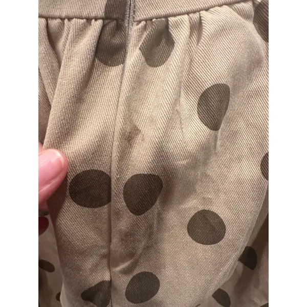 Klesis Vault 206 Taupe Polka Dot Halter Bubble Hem Mini Dress - Size M - Image 8