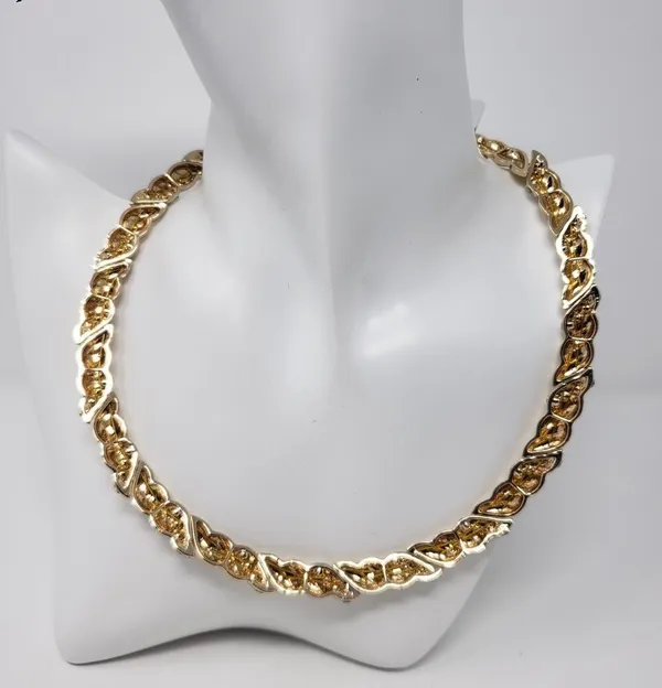 NWT Sugarfix by Baublebar Gold-Tone Hinged Twist Rhinestone Necklace Women's - Image 6