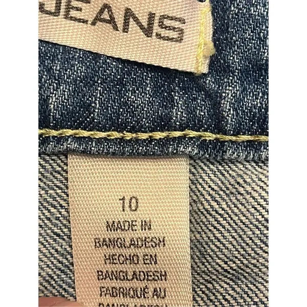 DKNY Jeans Womens 10 Blue Denim Capri (3740) - Image 7