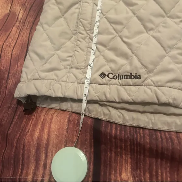 Women’s Columbia Interchange Quilted Tan Brown Jacket Medium - Image 7