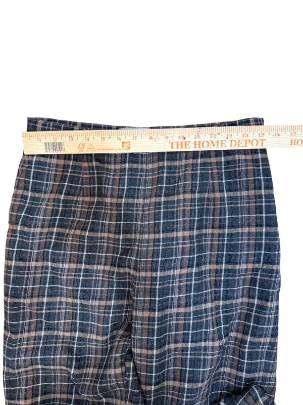 Office Siren, Preppy, Fall Tartan Plaid Wool Wide-Leg Pants 30" Waist - Image 7