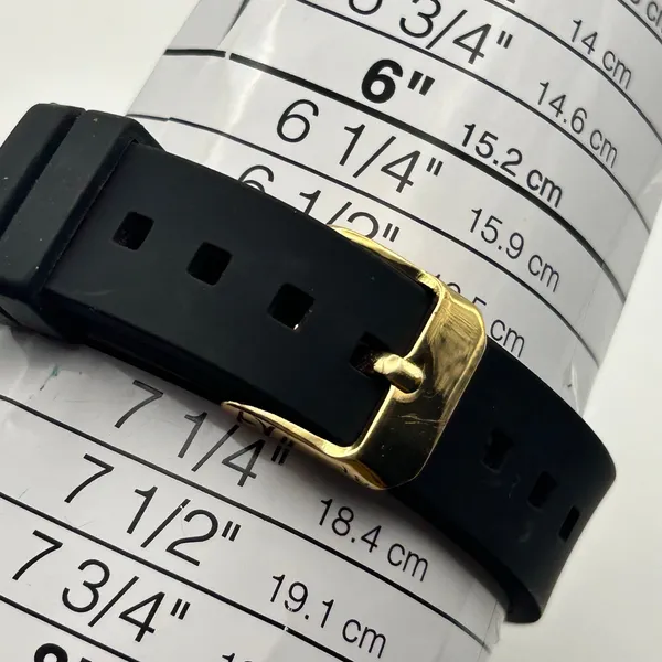Decree Gold Tone Black Silicon Band Women’s Minimalist Watch New Battery - Image 8