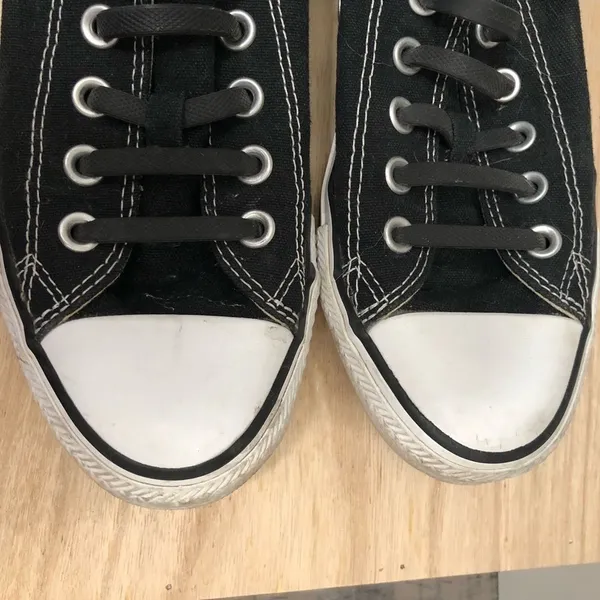 Converse Black Canvas Classic All Star Low Rise Sneakers‎ 7 - Image 3