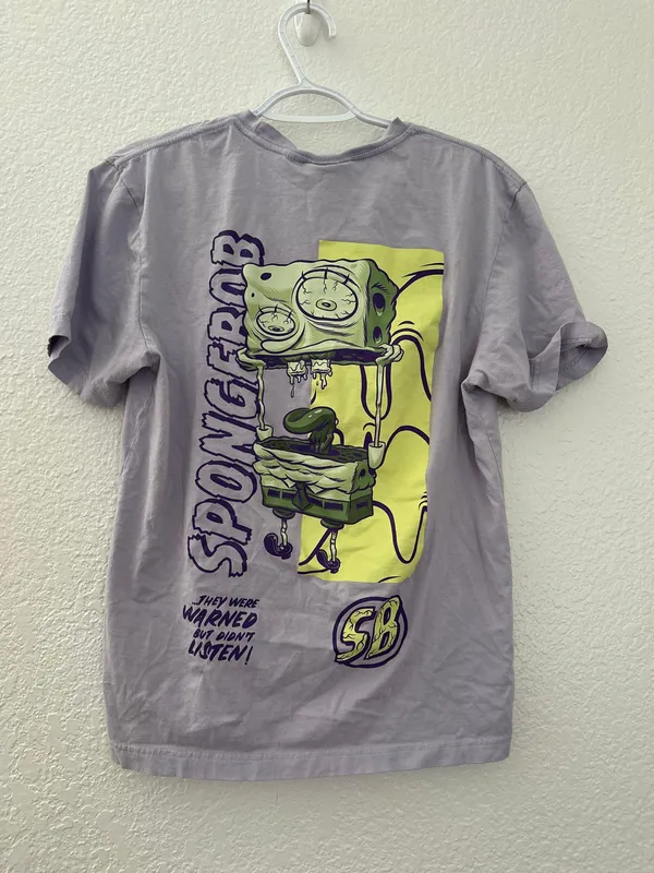 Spongebob Shirt 🧽 Purple Size M - Image 2