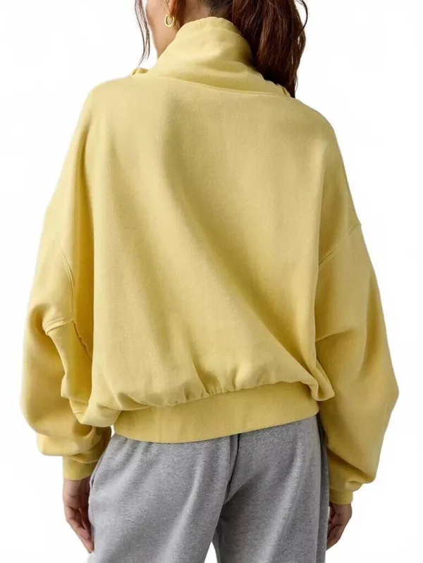 UO Out From Under Hear Me Out Drawstring Mockneck Pullover Urban Outfitters Sm - Image 2