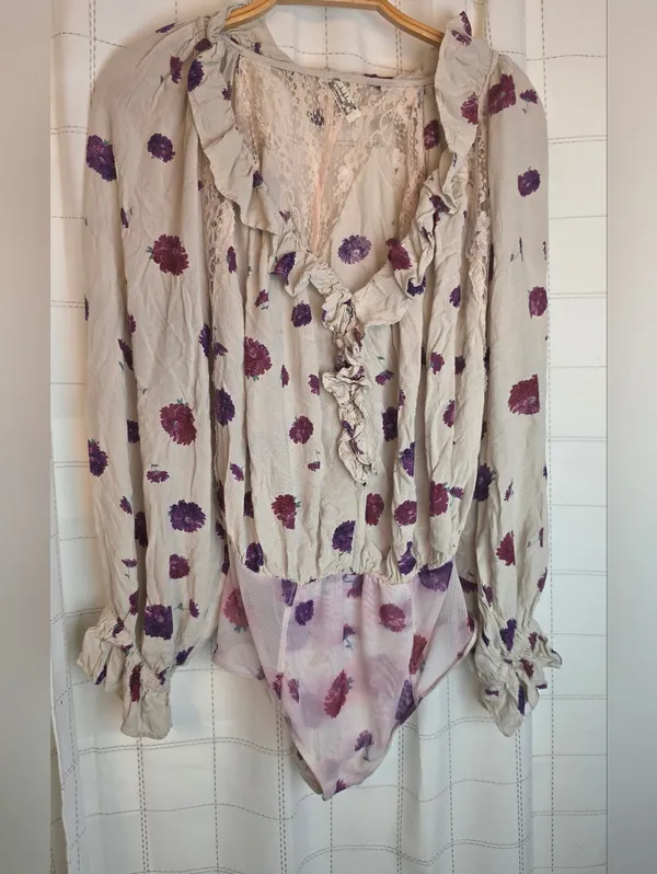 Free People Poppy Printed Bodysuit - Image 3
