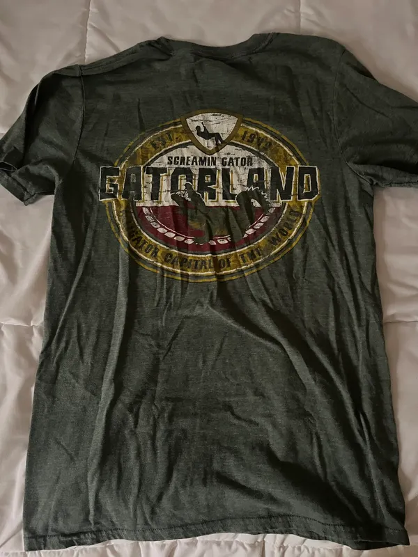 Green Gatorland Tee Shirt - Image 2