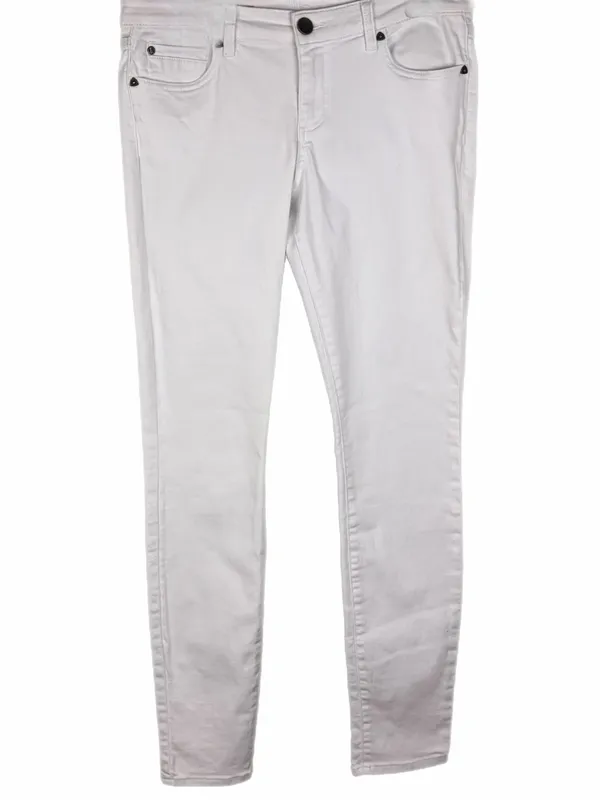 KUT FROM THE KLOTH white MIA Toothpick Skinny Jeans for Women Size 8 - Image 2