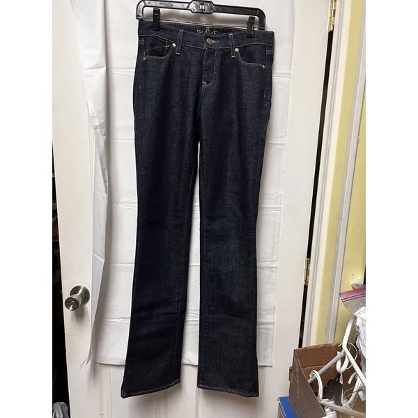 Old Navy The Flirt Jeans Womens Dark Wash Straight Leg Indigo Denim 27x35‎ - Image 8