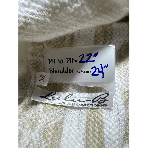 Lulu B Star Print Zip Up Hoodie Beach Cover‎ Up Lightweight Jacket M - Image 2
