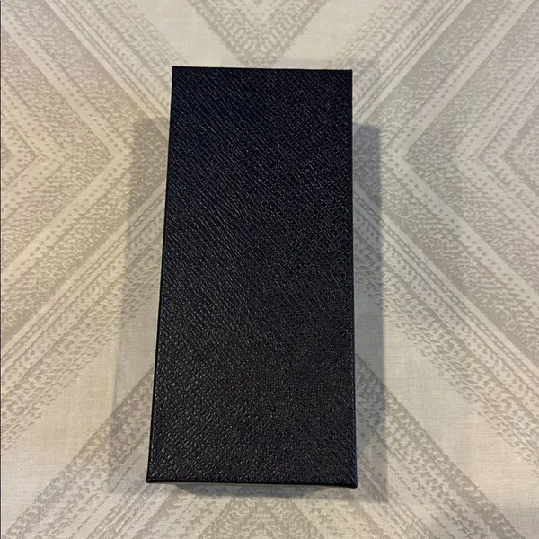 Prada Textured Small Black Rectangular Sunglasses Box - Image 3